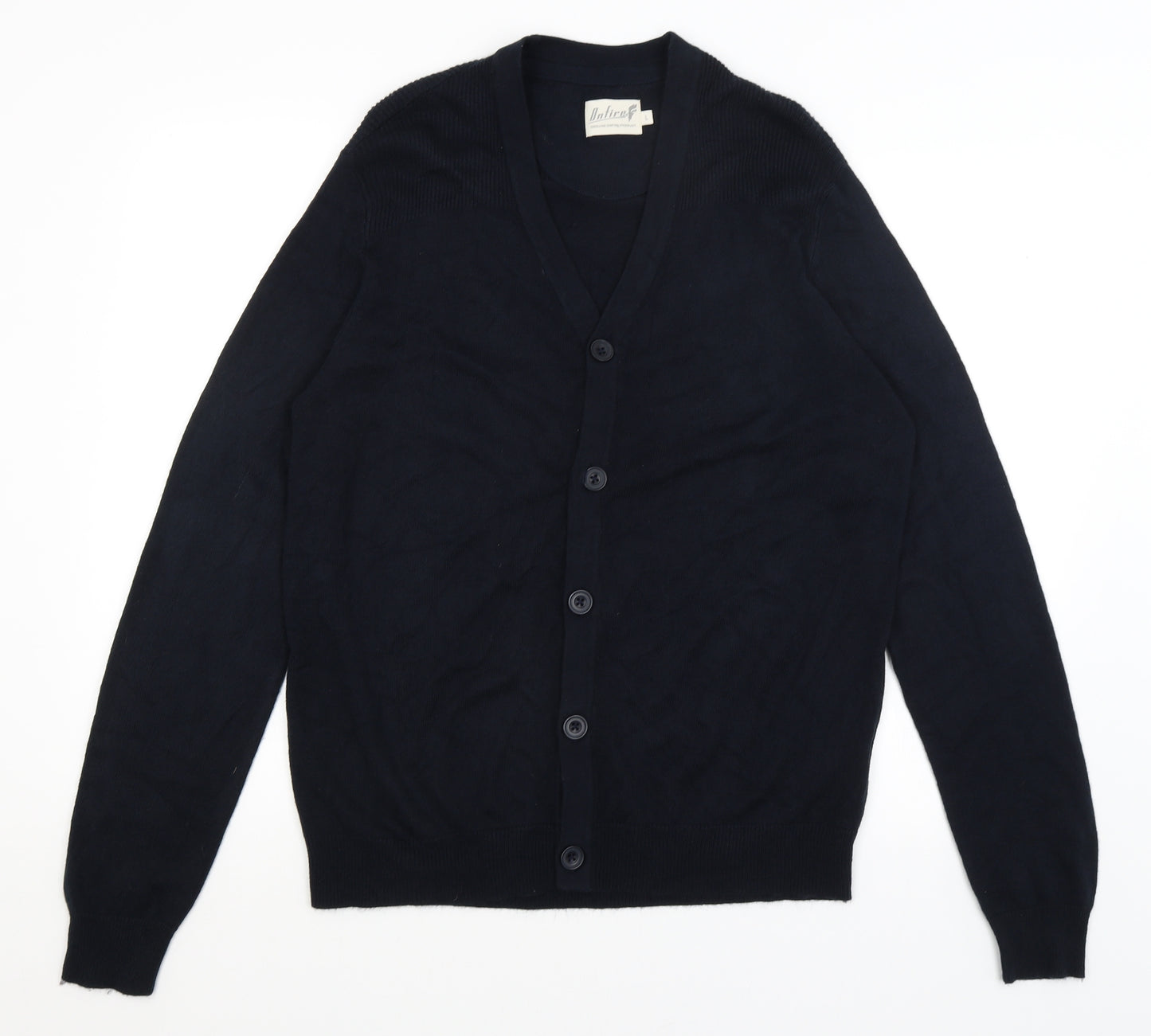 On Fire Mens Blue   Cardigan Jumper Size L