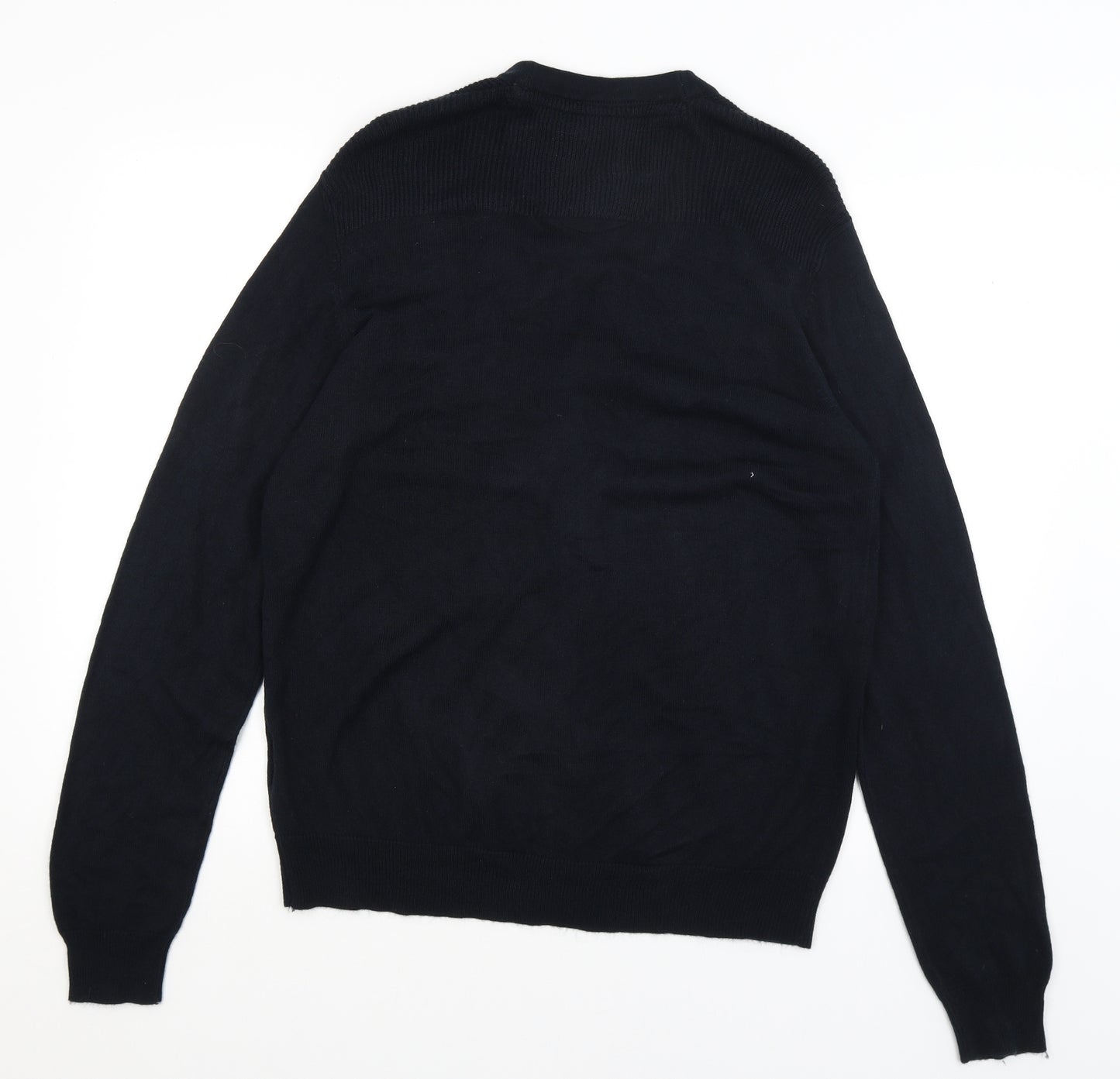 On Fire Mens Blue   Cardigan Jumper Size L