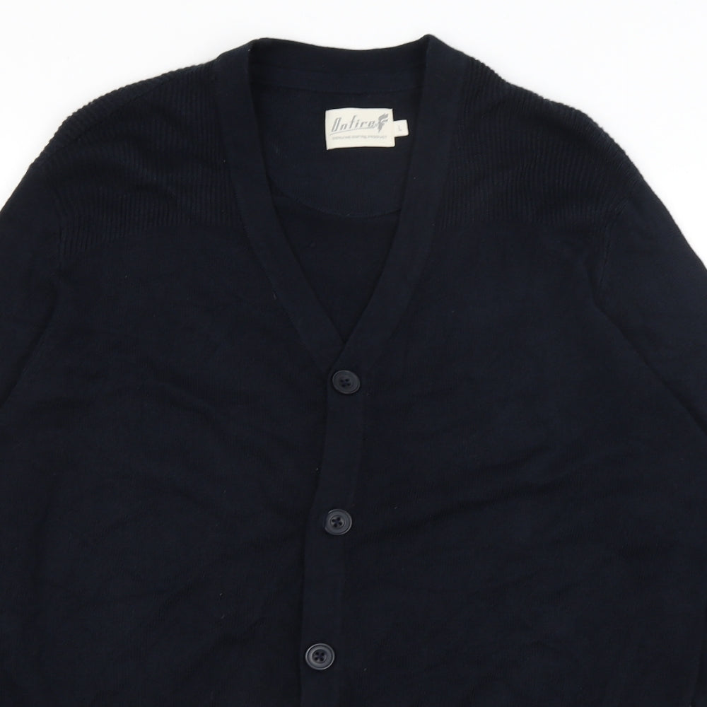 On Fire Mens Blue   Cardigan Jumper Size L