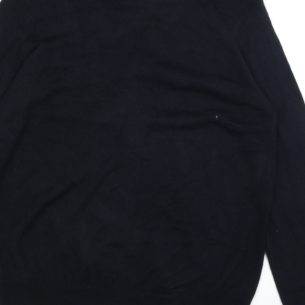 On Fire Mens Blue   Cardigan Jumper Size L