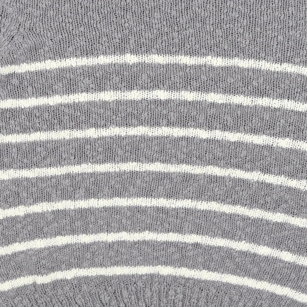 Damart Womens Grey Striped  Pullover Jumper Size 18