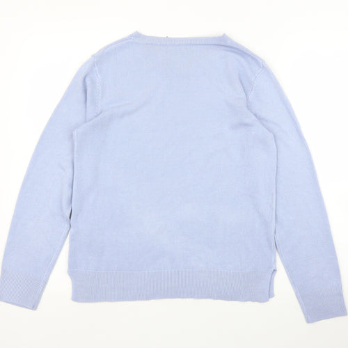 M&S Womens Blue   Pullover Jumper Size 12
