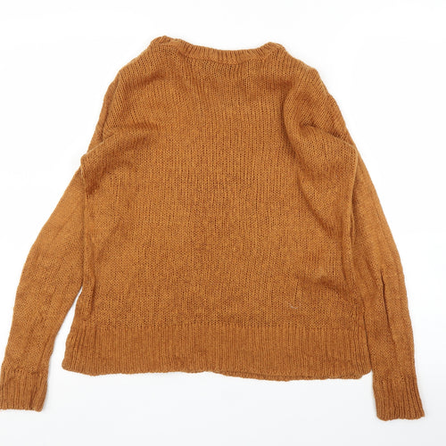 New Look Womens Orange   Pullover Jumper Size S
