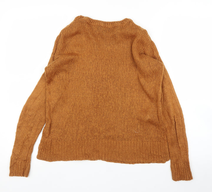 New Look Womens Orange   Pullover Jumper Size S