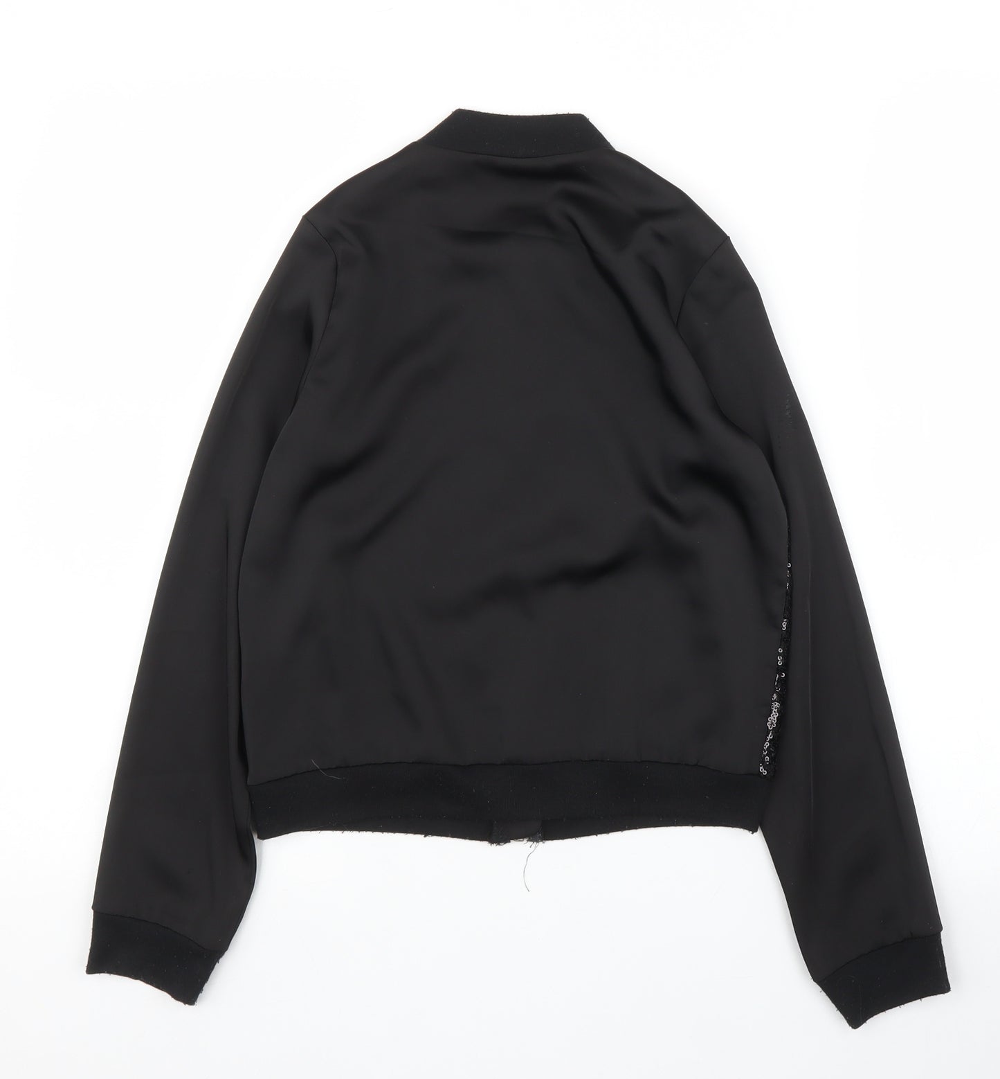 Primark Girls Black   Full Zip Jumper Size 10-11 Years