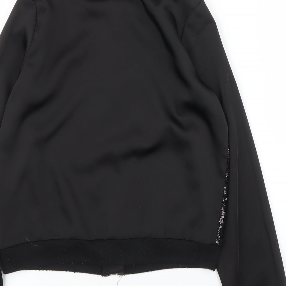 Primark Girls Black   Full Zip Jumper Size 10-11 Years