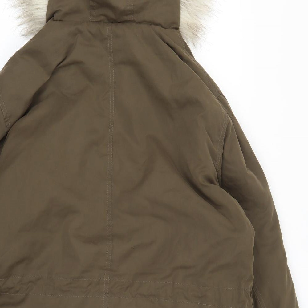 Fluid Womens Green   Parka Coat Size 18