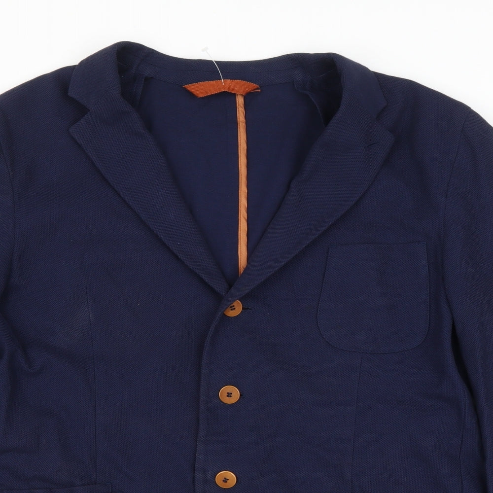 Circle of Gentlemen Mens Blue   Jacket Suit Jacket Size 46