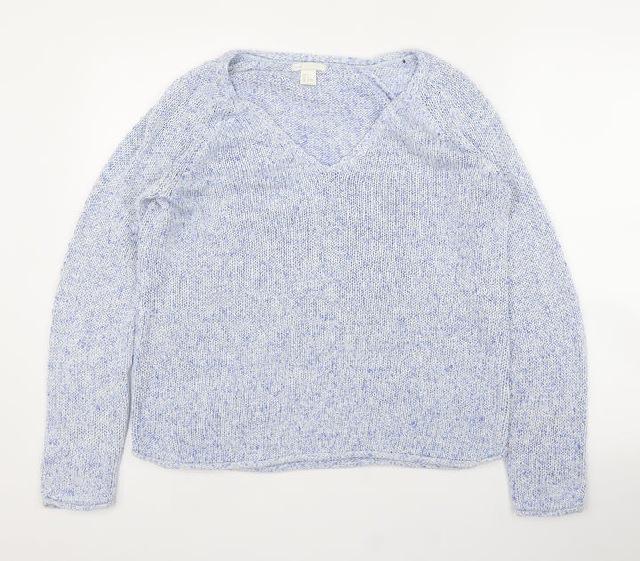 H&M Womens Blue   Pullover Jumper Size M