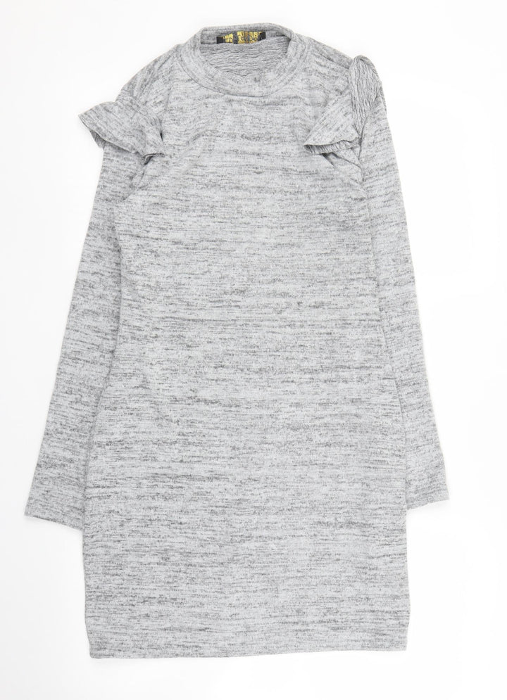 QED London Womens Grey Tunic Jumper Size M