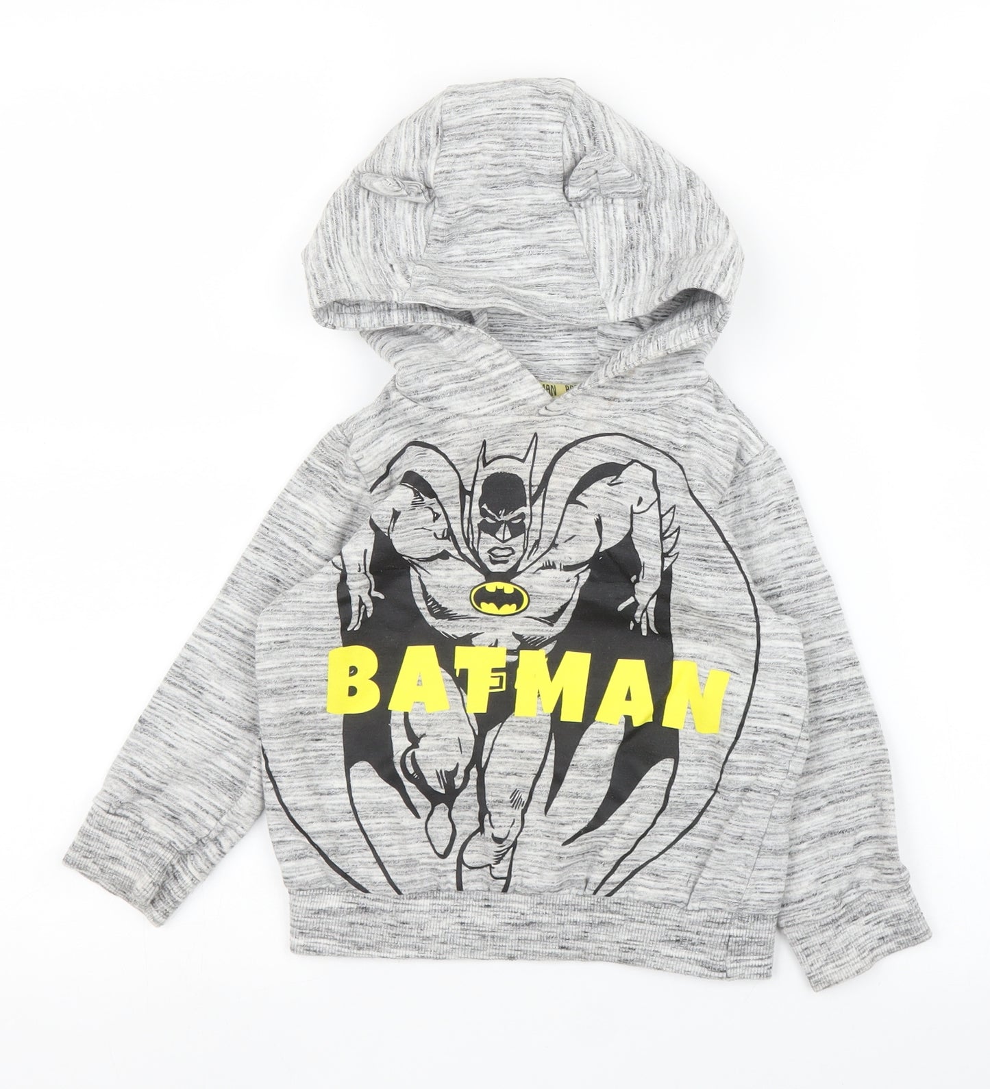 F&F Boys Grey   Pullover Hoodie Size 3-4 Years  - Batman