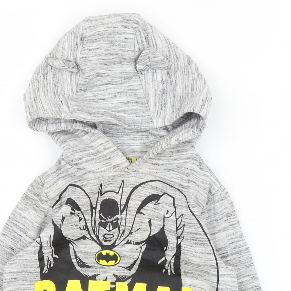 F&F Boys Grey   Pullover Hoodie Size 3-4 Years  - Batman