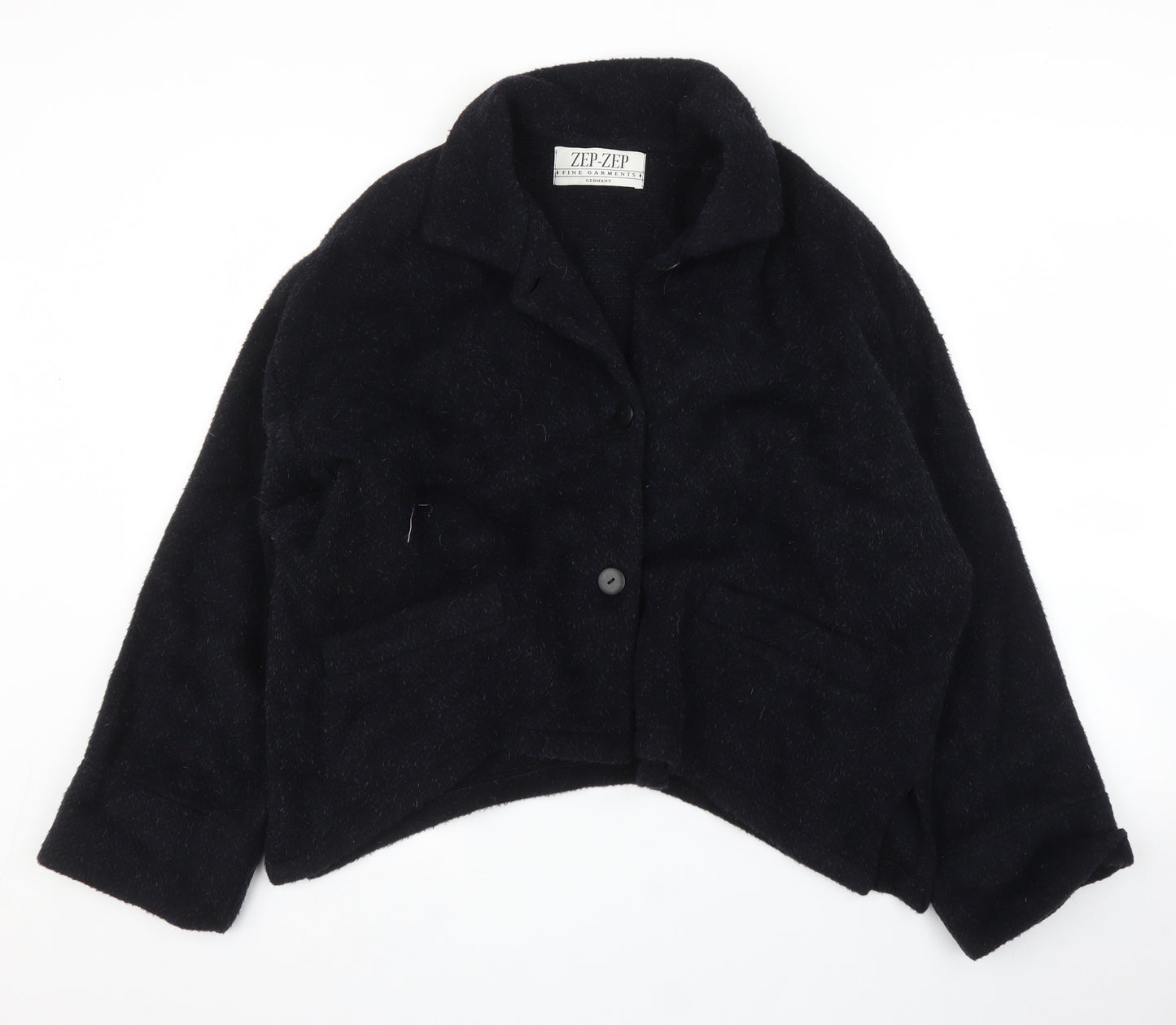 Zep Zep Womens Blue   Pea Coat Coatigan Size L