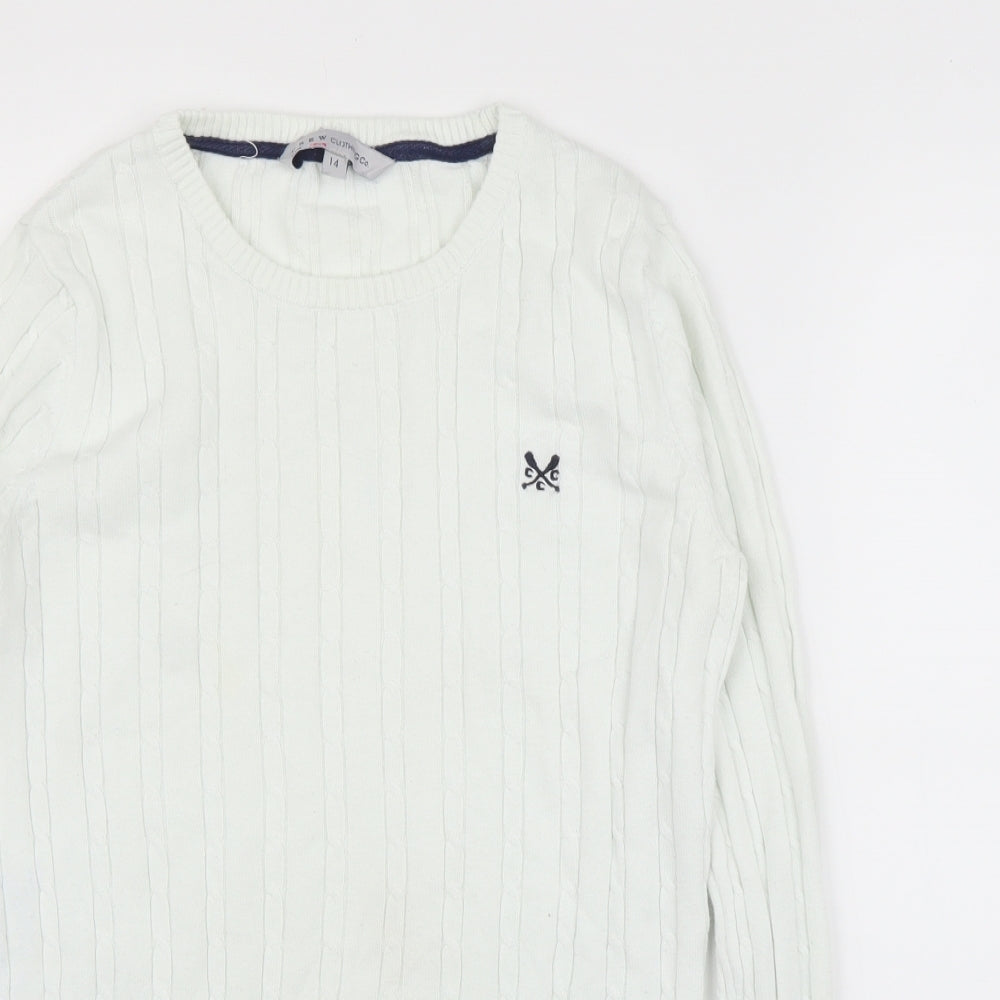 Crew Clothing Womens White   Pullover Jumper Size 14