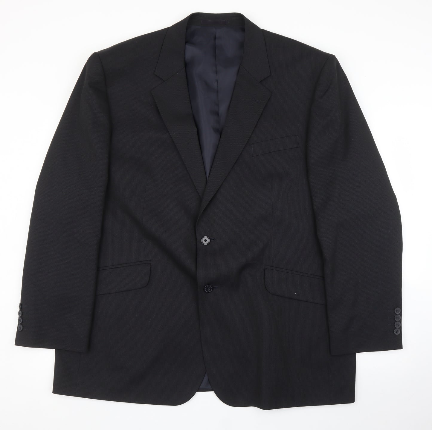 F&F Mens Black   Jacket Suit Jacket Size 50