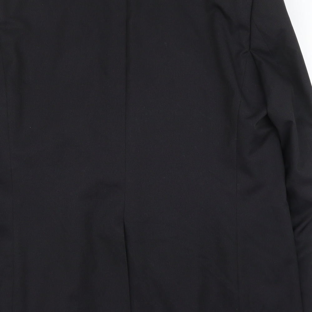 F&F Mens Black   Jacket Suit Jacket Size 50