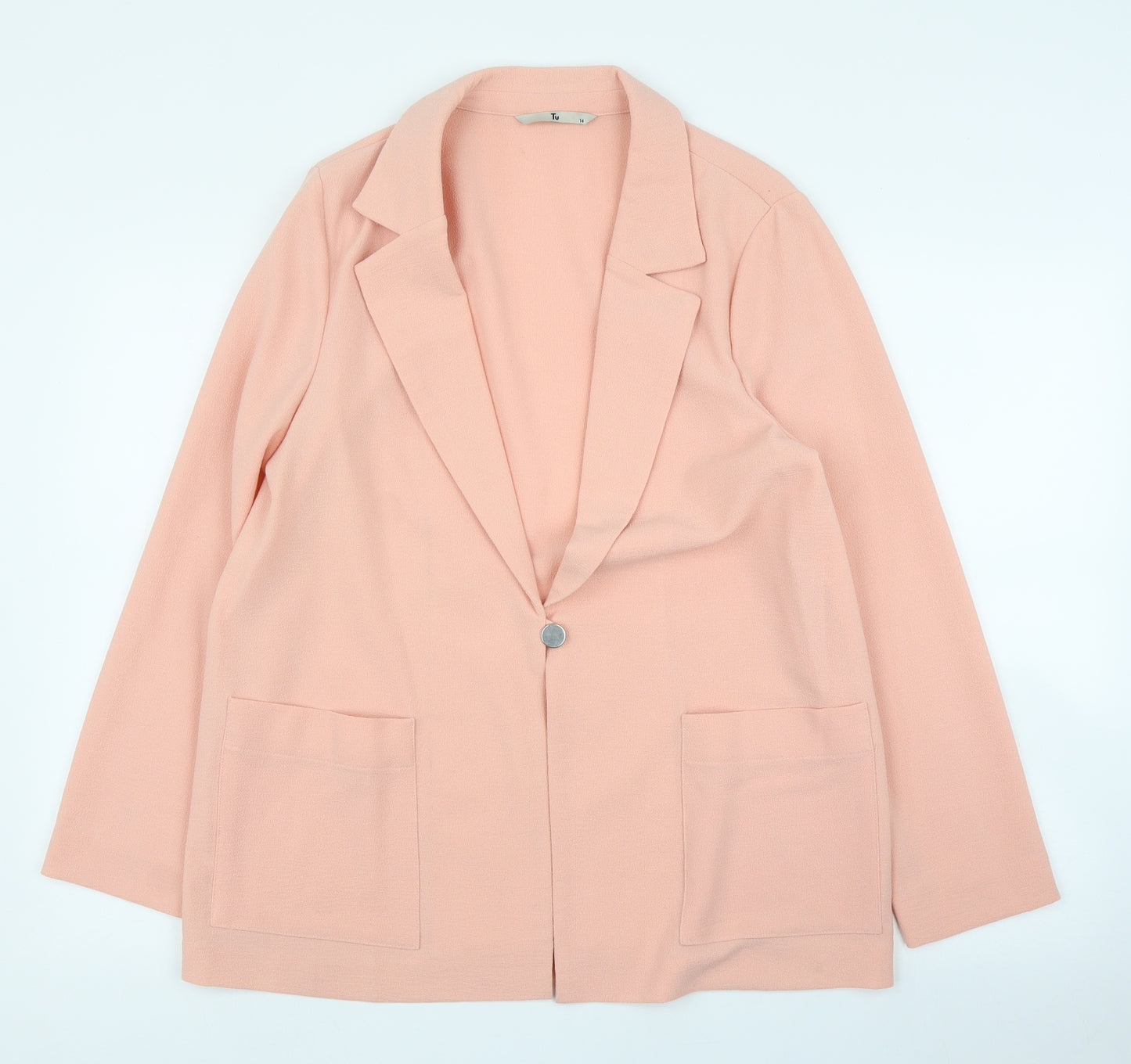 TU Womens Pink   Jacket Blazer Size 14