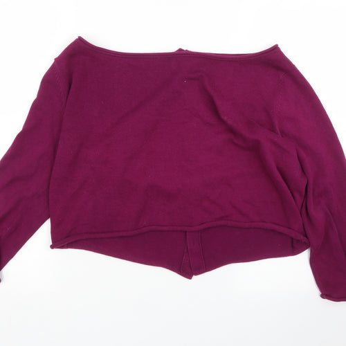 Preworn Womens Purple   Cardigan Jumper Size M