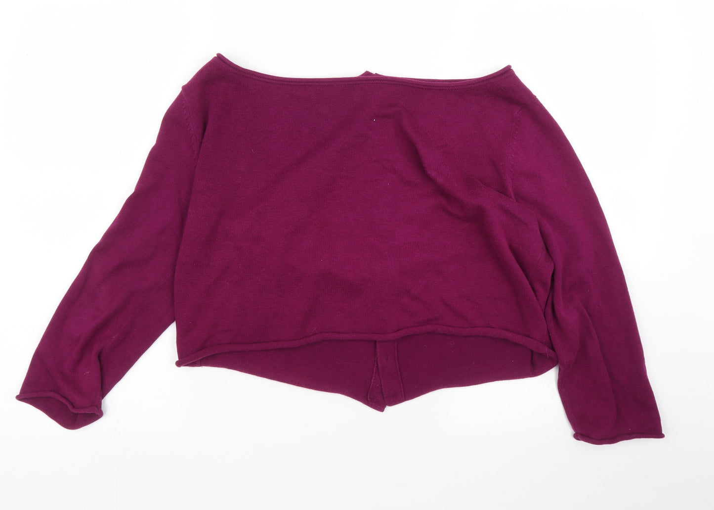 Preworn Womens Purple   Cardigan Jumper Size M
