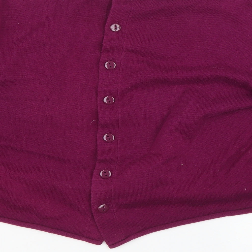 Preworn Womens Purple   Cardigan Jumper Size M