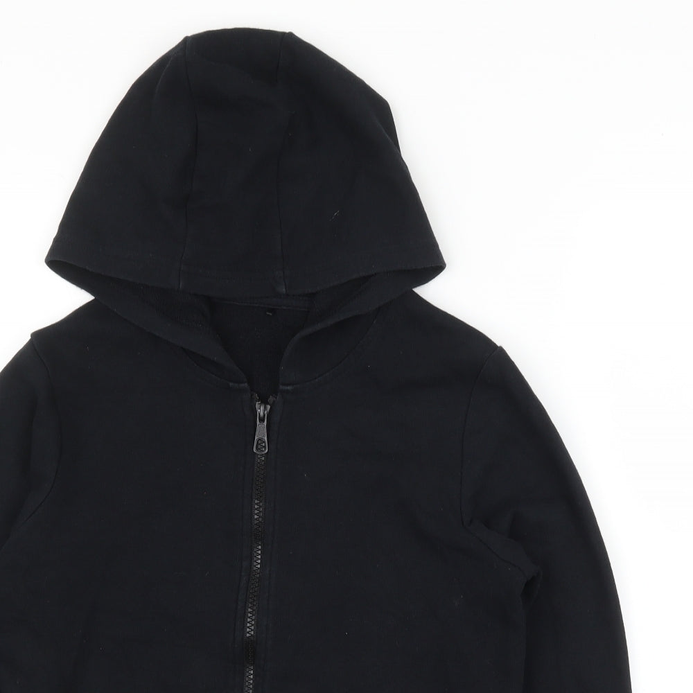 George Boys Black   Full Zip Hoodie Size 10 Years