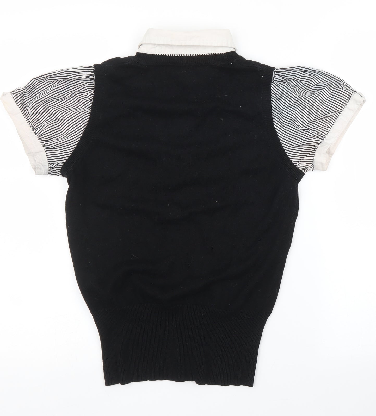 Preworn Womens Black   Basic Blouse Size 10