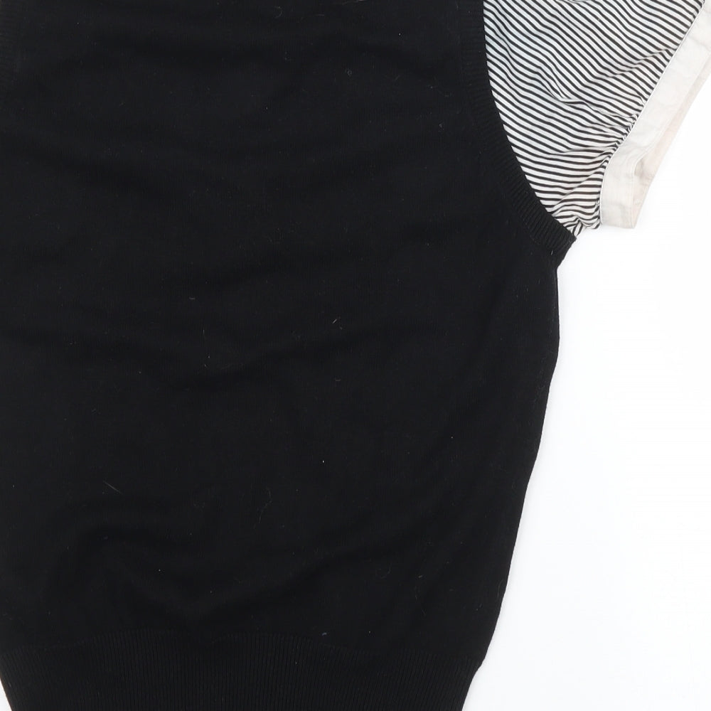Preworn Womens Black   Basic Blouse Size 10