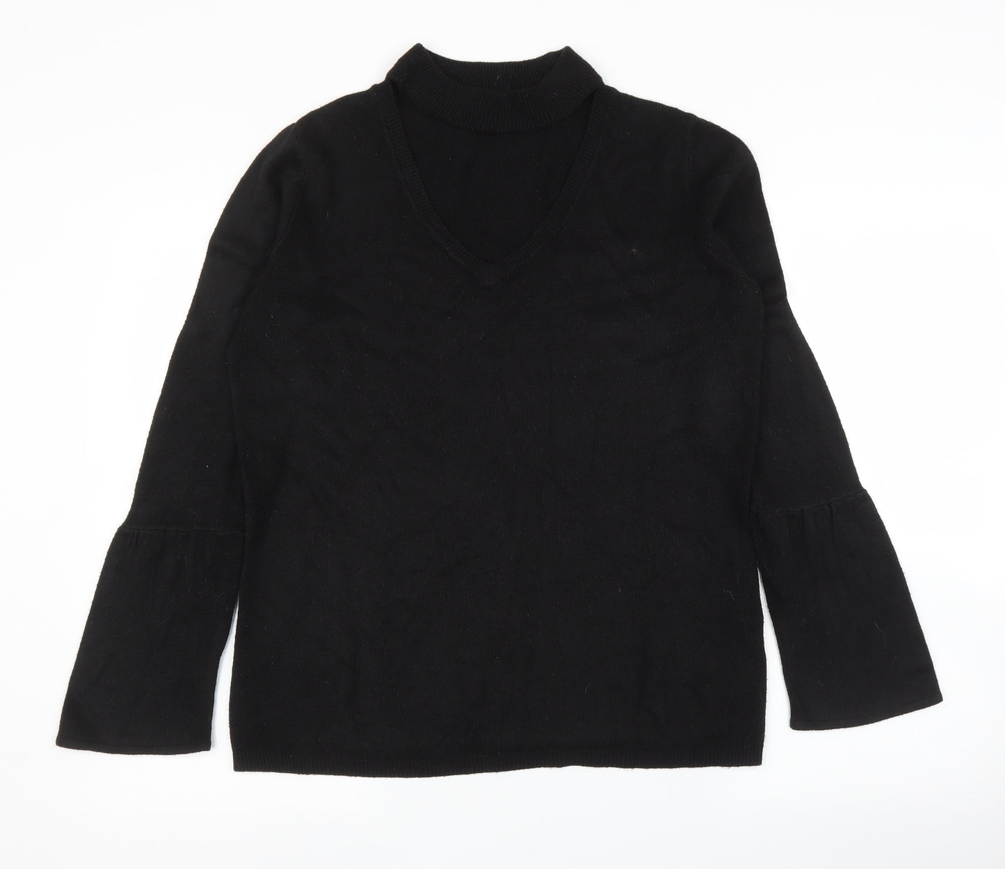 Papaya Womens Black   Pullover Jumper Size M