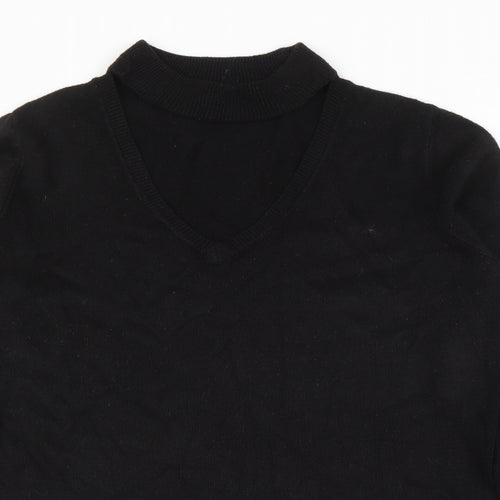 Papaya Womens Black   Pullover Jumper Size M