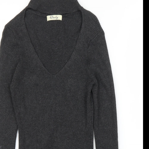 Only Womens Grey   Basic Blouse Size S