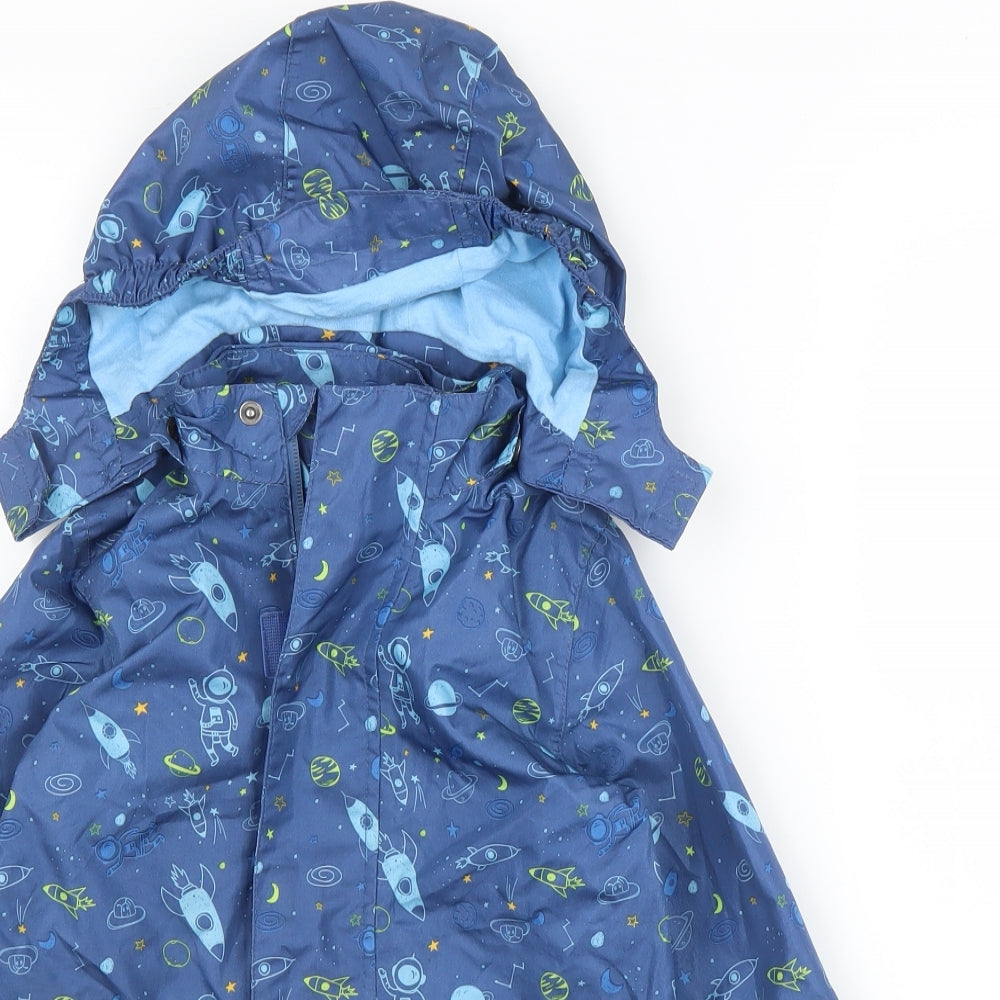 Lily & Dan Boys Blue   Rain Coat Coat Size 5-6 Years