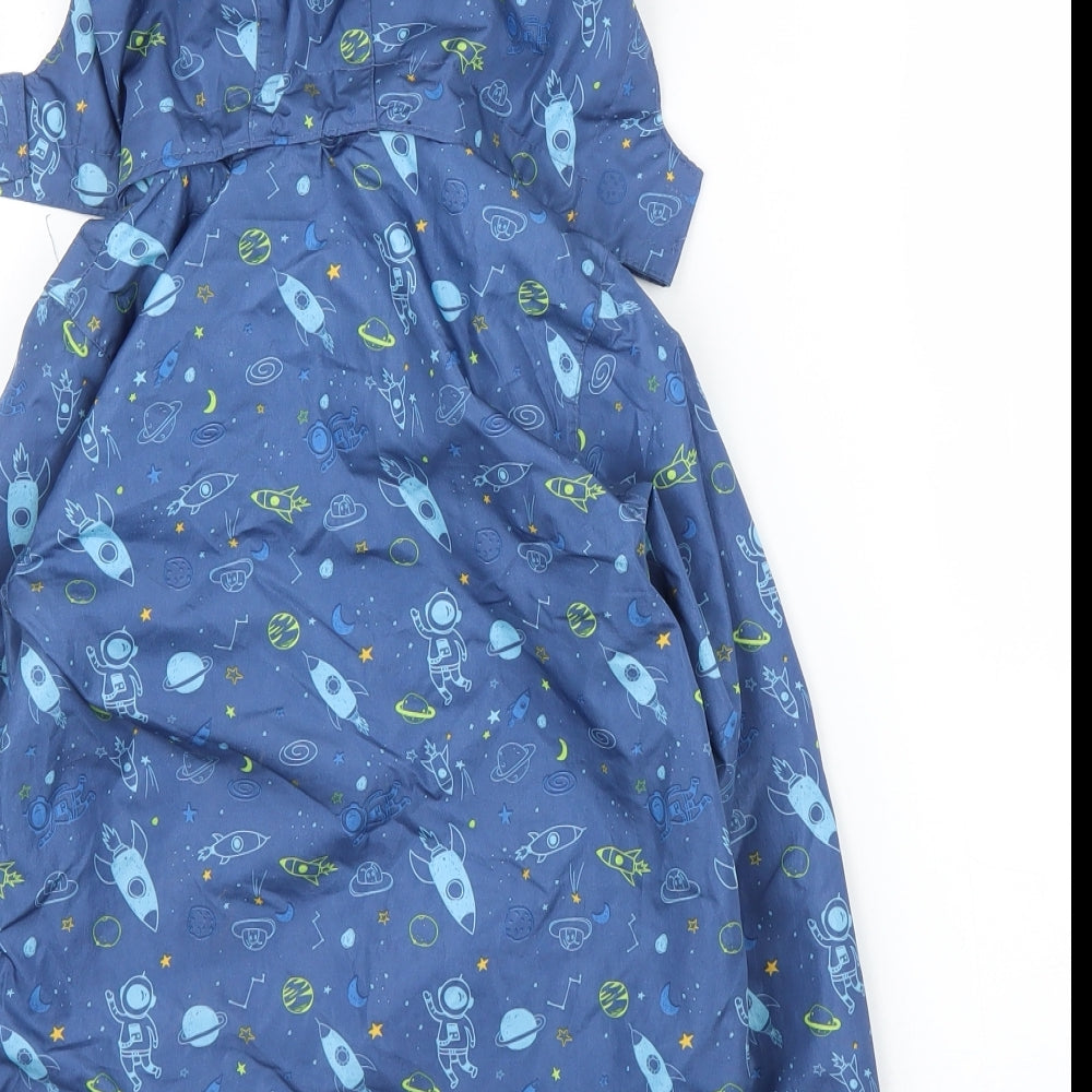 Lily & Dan Boys Blue   Rain Coat Coat Size 5-6 Years