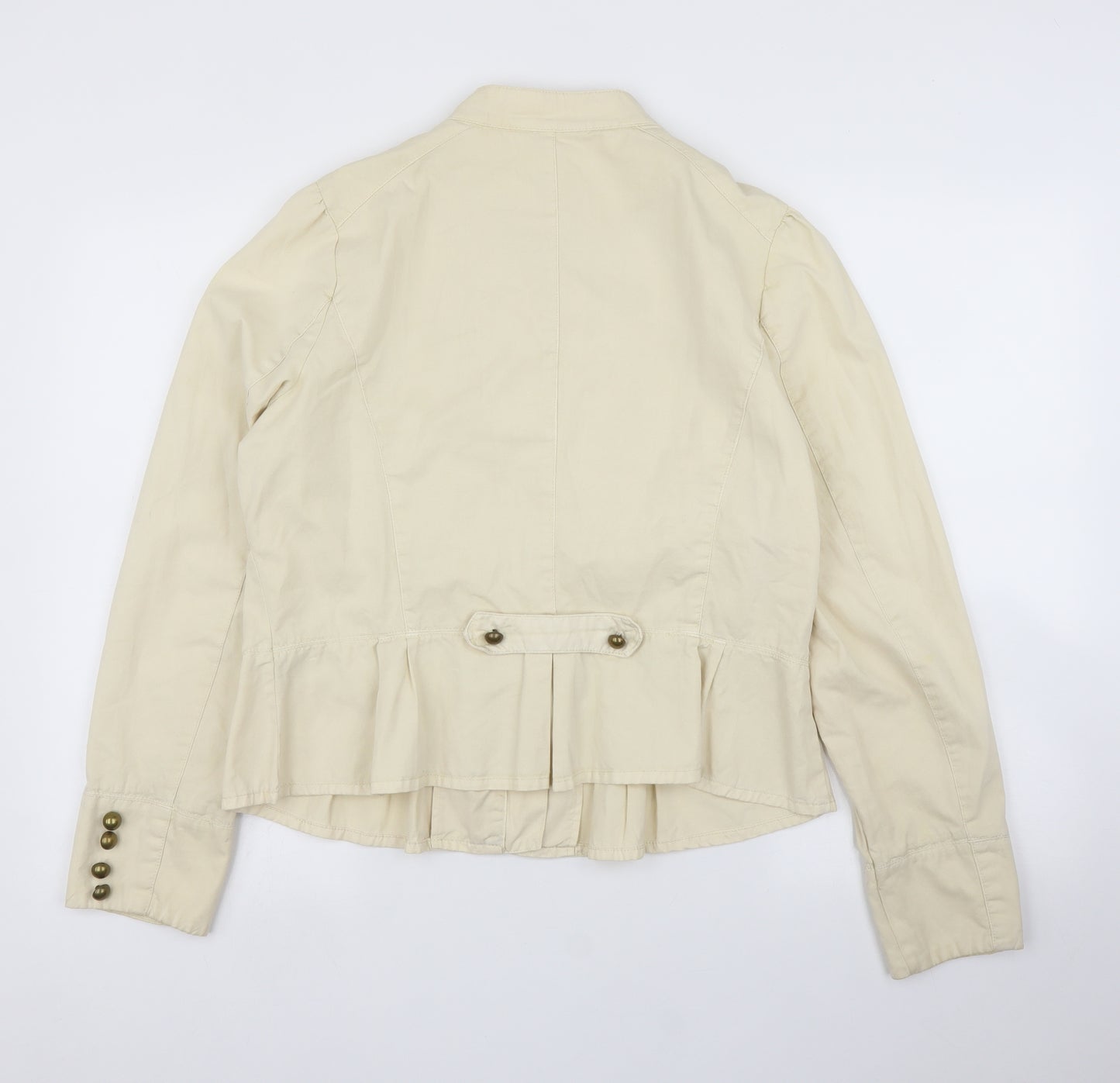 F&F Womens Beige   Military Jacket Coat Size 18