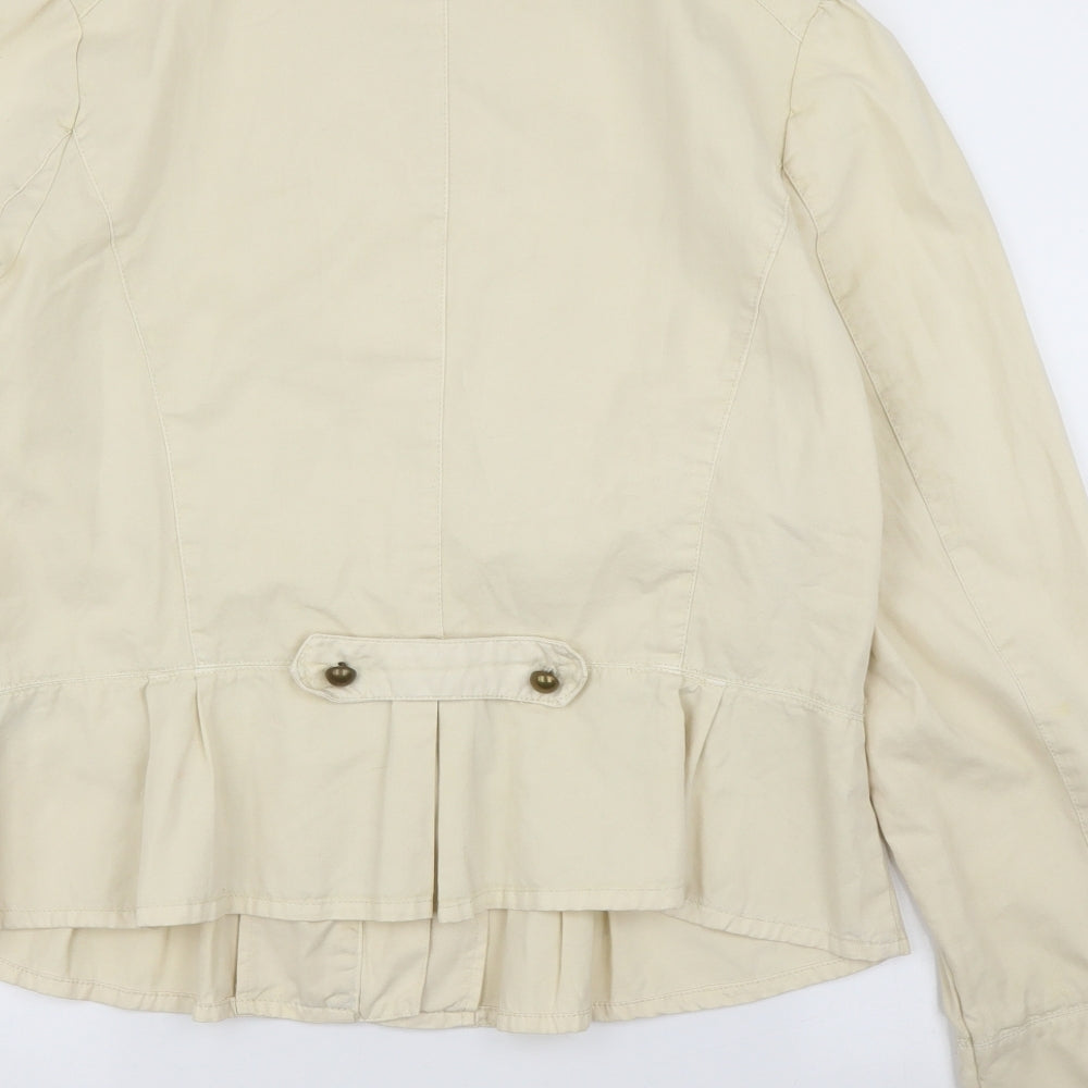 F&F Womens Beige   Military Jacket Coat Size 18