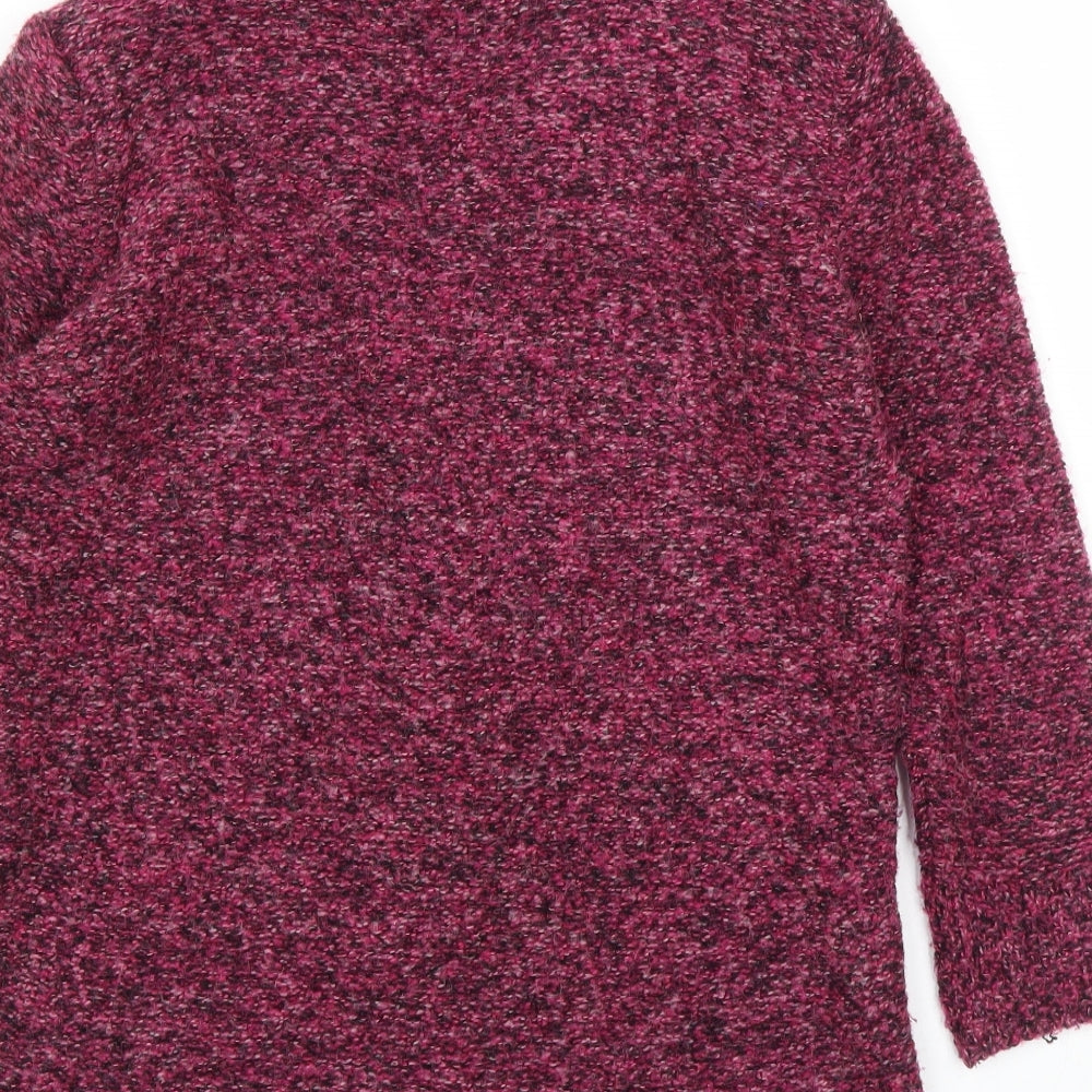 M&S Womens Purple   Cardigan Jumper Size S