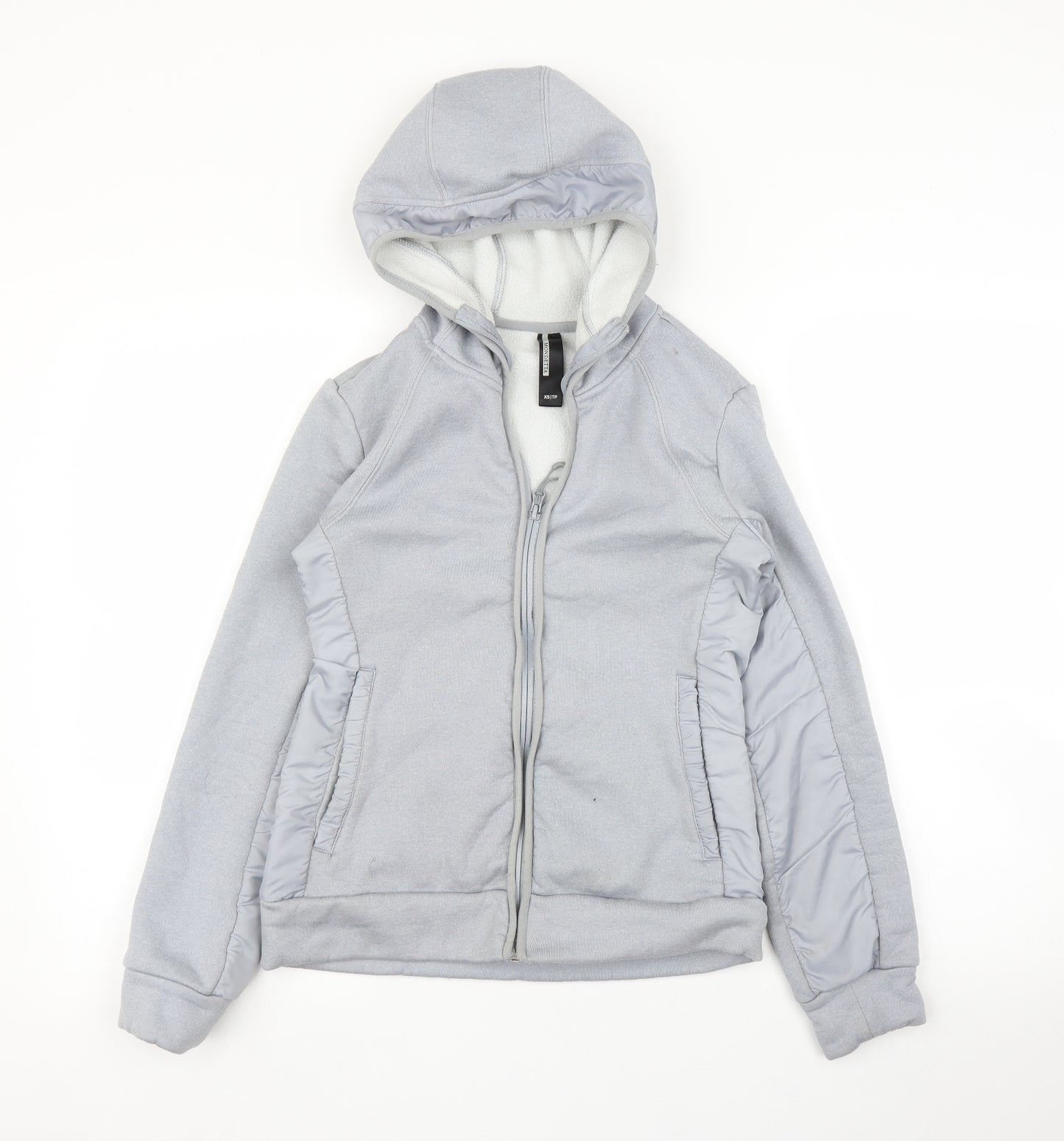 MONDETTA Womens Grey   Full Zip Hoodie Size XS