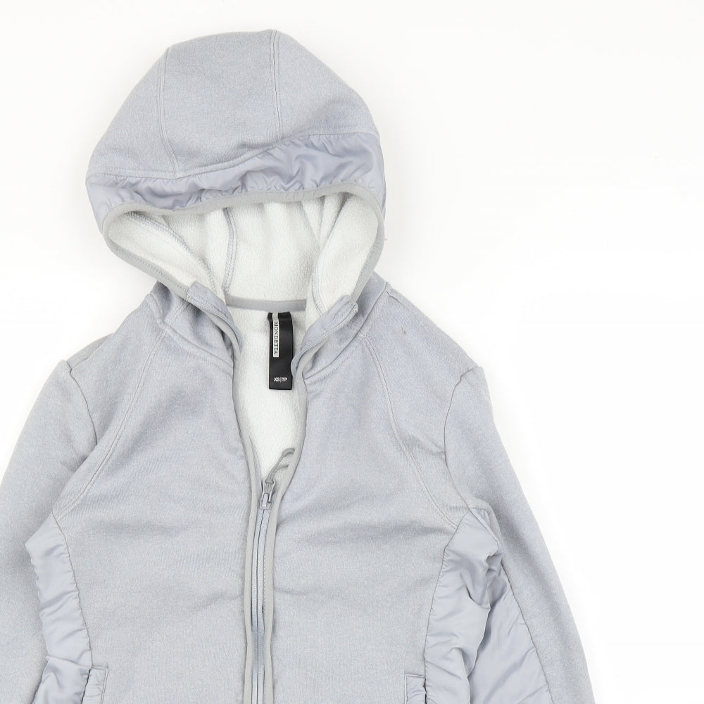 MONDETTA Womens Grey   Full Zip Hoodie Size XS