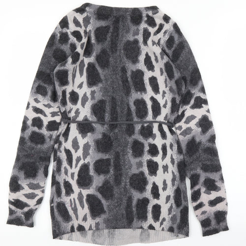 H&M Womens Grey Animal Print  Pullover Jumper Size XS  - Giraffe print