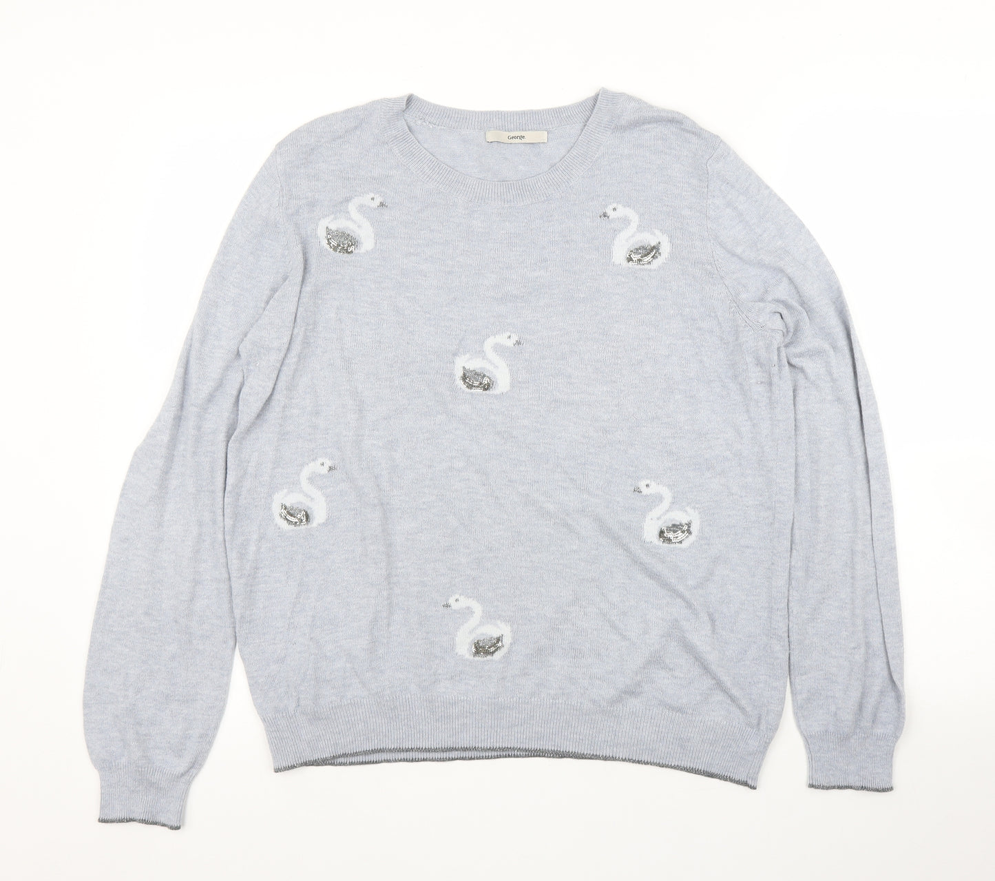 George Womens Blue   Pullover Jumper Size 14