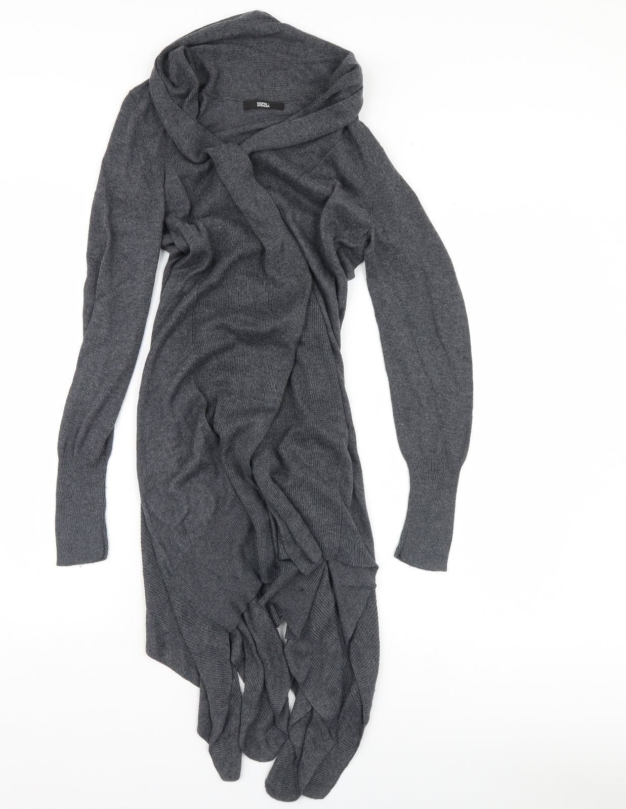 Marks and Spencer Womens Grey   Cardigan Jumper Size 10