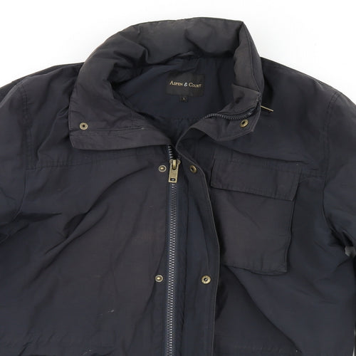 aspen and court Mens Black   Rain Coat Coat Size L