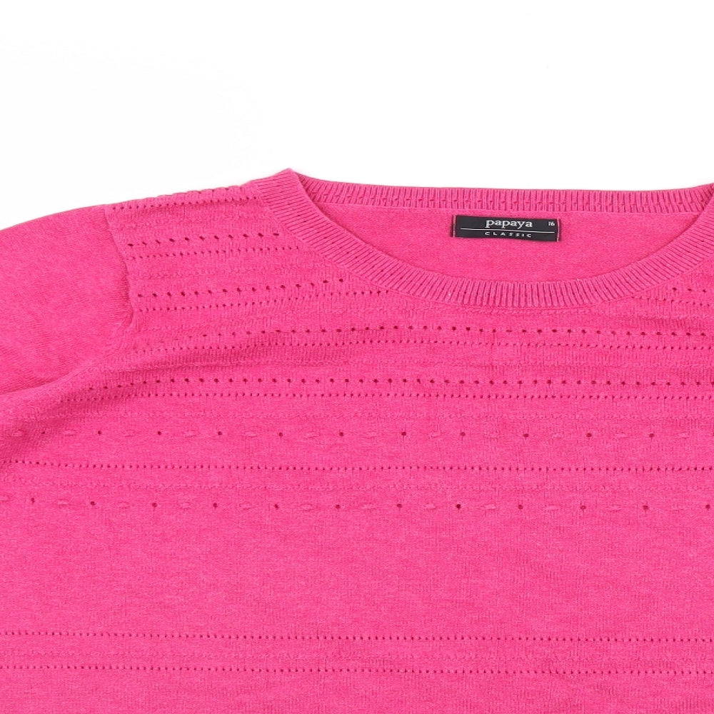 Matalan Womens Pink   Basic T-Shirt Size 16