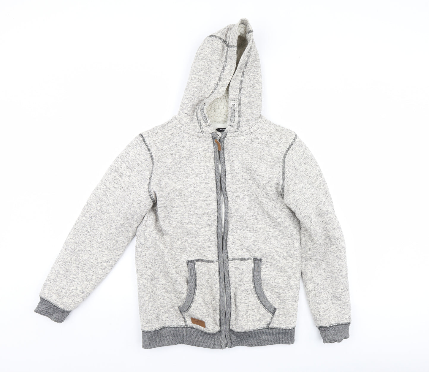 George Boys Grey   Full Zip Hoodie Size 13-14 Years