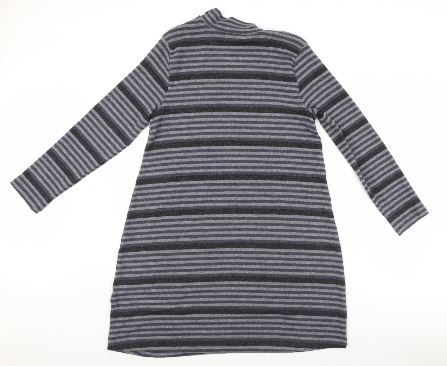 Peacocks Womens Blue Striped  Jumper Dress  Size 14