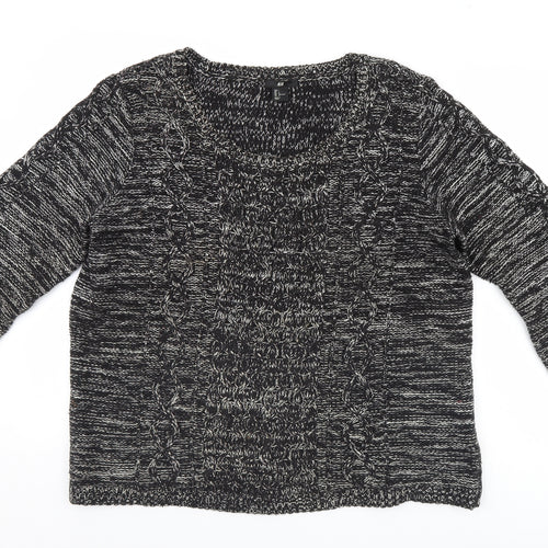 H&M Womens Black   Pullover Jumper Size L
