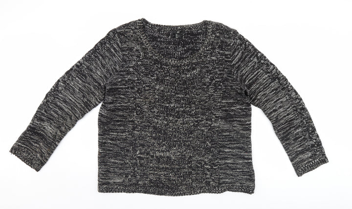 H&M Womens Black Pullover Jumper Size L