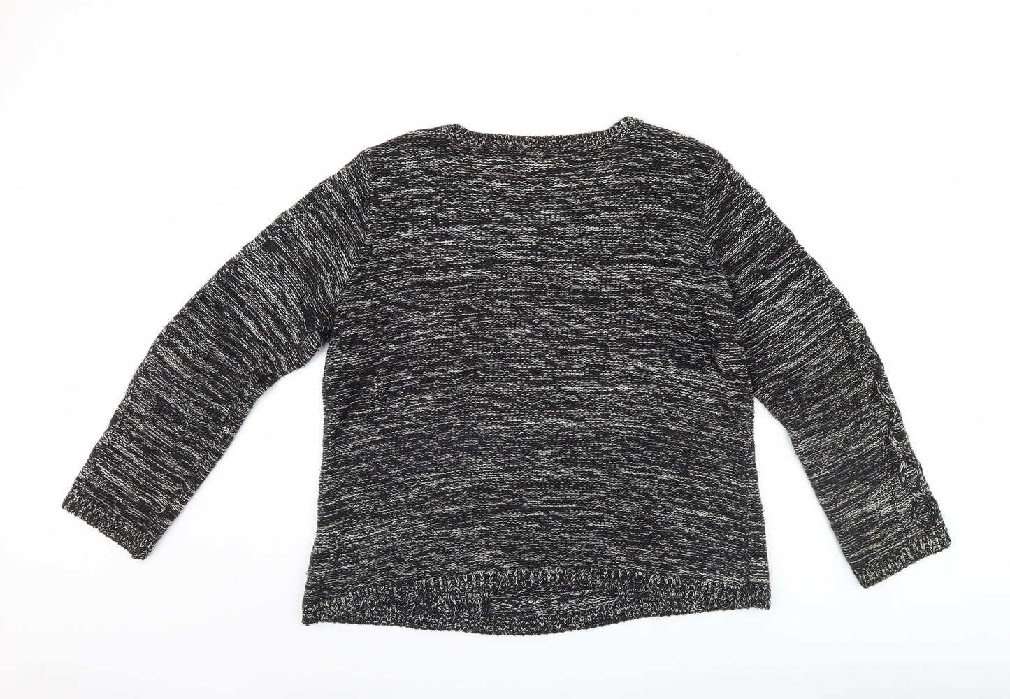 H&M Womens Black   Pullover Jumper Size L