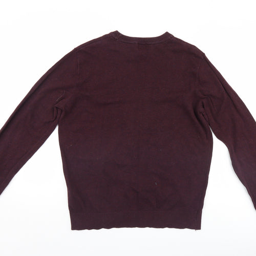 H&M Mens Purple   Pullover Jumper Size L