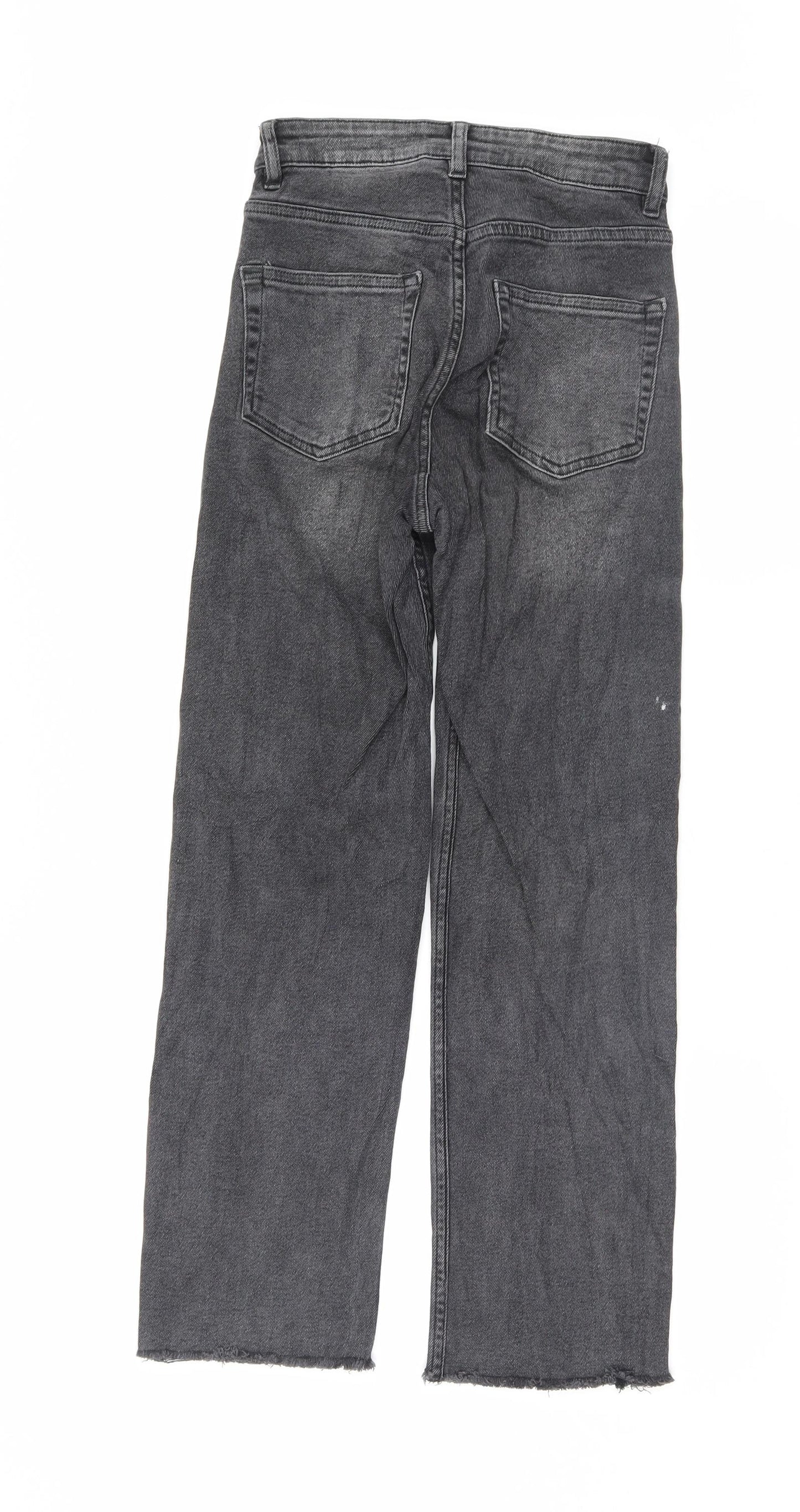 H&M Womens Black   Straight Jeans Size 6 L26 in