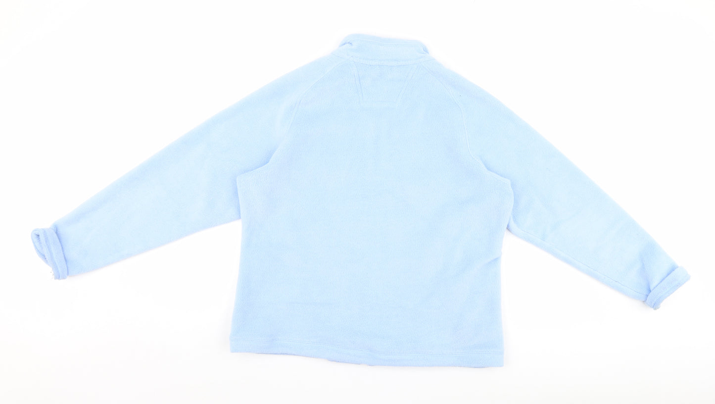 Antigua Womens Blue  Fleece Full Zip Jumper Size L